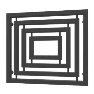 czarny-grzejnik-dekoracyjny-poziomy-filar-60 Grzejnik Dekoracyjny Filar Poziom