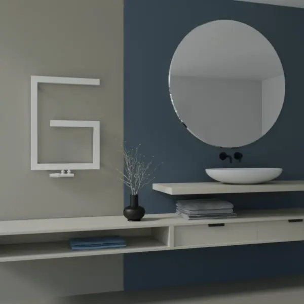 Grzejnik dekoracyjny modena wizualizacja bialy