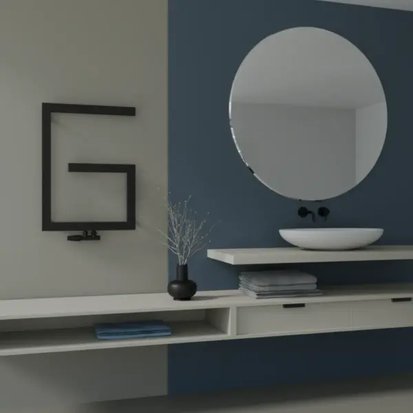 Grzejnik dekoracyjny modena wizualizacja czarny