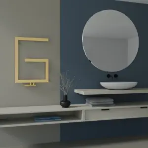 Grzejnik dekoracyjny modena wizualizacja złoty