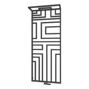 Grzejnik dekorayjny club wieszak P 40x30 mm i 30x30 mm Czarny 195